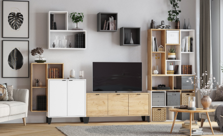 Навесная полка Гира ГН-1, Дуб крафт золотой 