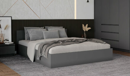 Кровать Мори, графит 