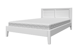 Кровать из массива Грация-3, белый античный